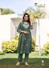 Trisha By Karissa Cotton Embroidery Kurti With Bottom Dupatta Exporters In India
